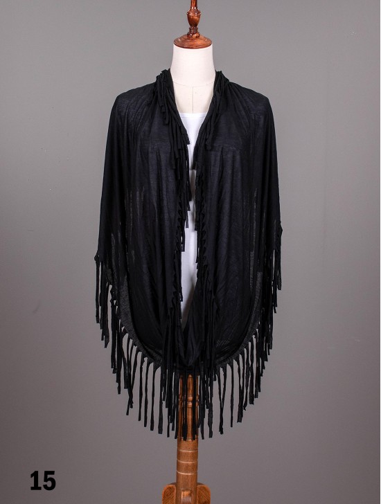 LOOP, SCARF, LONG FRINGE